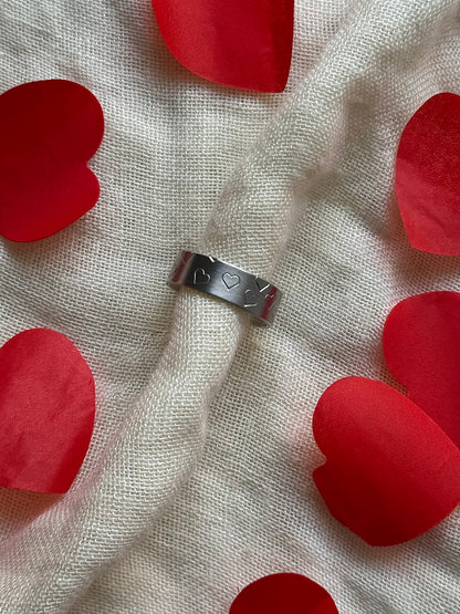 Bague multi cœurs