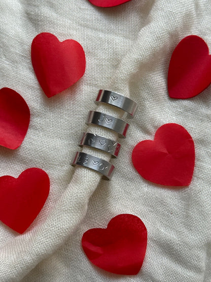 Bague mot/initiales à graver