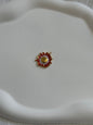Breloque fleur rouge