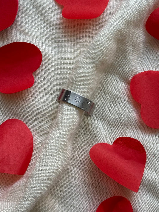 Bague multi cœurs