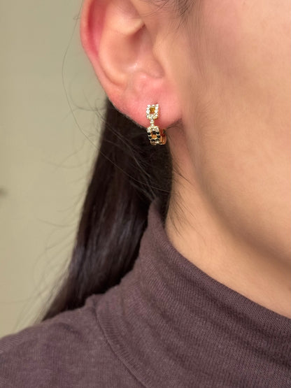 Boucles d’oreilles strass