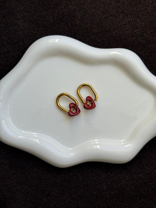 Boucles d’oreilles heart